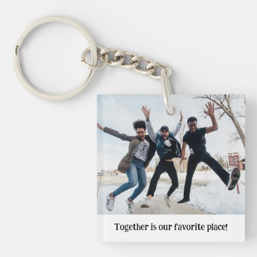 Aangepaste foto Beste vrienden Sleutelhanger (Voorkant)
