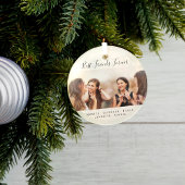 Aangepaste foto beste vrienden voor altijd glas ornament