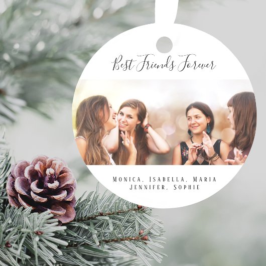 Aangepaste foto beste vrienden voor altijd ornament