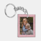 Aangepaste Foto Beste Vrienden Voor Altijd Roze Li Sleutelhanger (Voorkant Links)