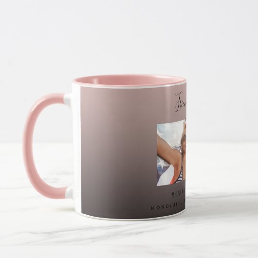 Aangepaste foto beste vrienden voor leven zwart-br mok (Links)