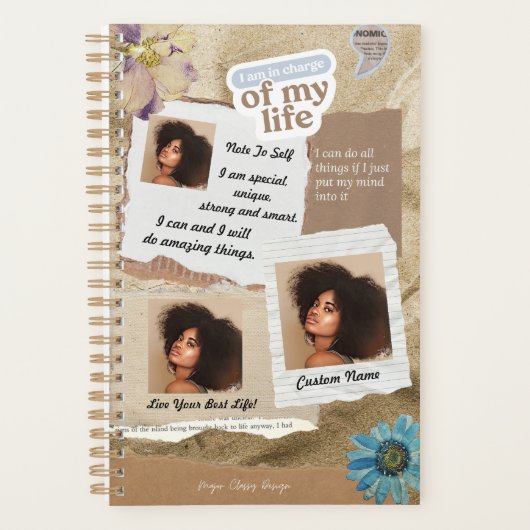 Aangepaste foto bevestiging cadeau voor haar plann planner (Voorkant)