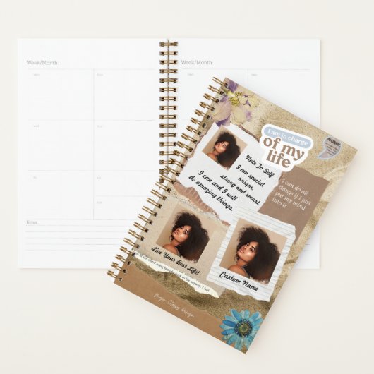 Aangepaste foto bevestiging cadeau voor haar plann planner (Display)