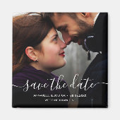 Aangepaste foto Bewaar de trouwdatum Magneet (Voorkant)