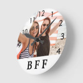 Aangepaste foto-BFF beste vrienden voor altijd Ronde Klok (Hoek)