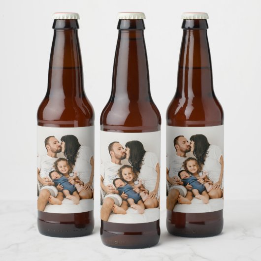 Aangepaste foto bier etiket (Flessen)