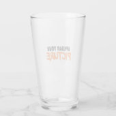 Aangepaste Foto Bierglas Glas (Achterkant)