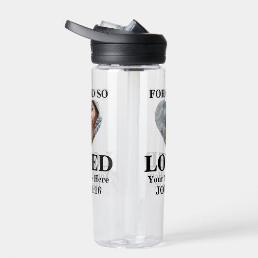 Aangepaste foto Bijbel Verse Christelijk Waterfles (Rechts)