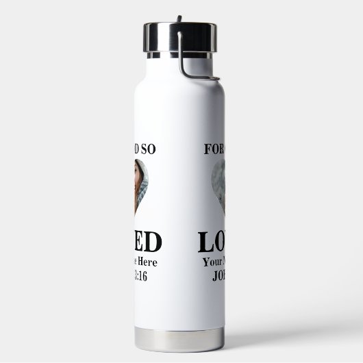 Aangepaste foto Bijbel Verse Christelijk Waterfles (Links)