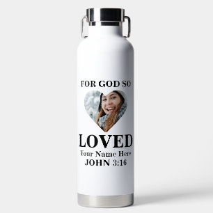 Aangepaste foto Bijbel Verse Christelijk Waterfles