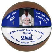 Aangepaste foto bijbelBasketball, speciaal aangepa Basketbal (Voorkant)
