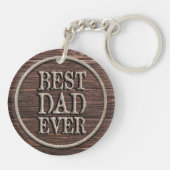 Aangepaste foto Bijvoorbeeld beste vader ooit Sleutelhanger (Achterkant)