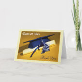 Aangepaste Foto (binnen) Afstuderen Bedankt Kaart  (Voorkant)