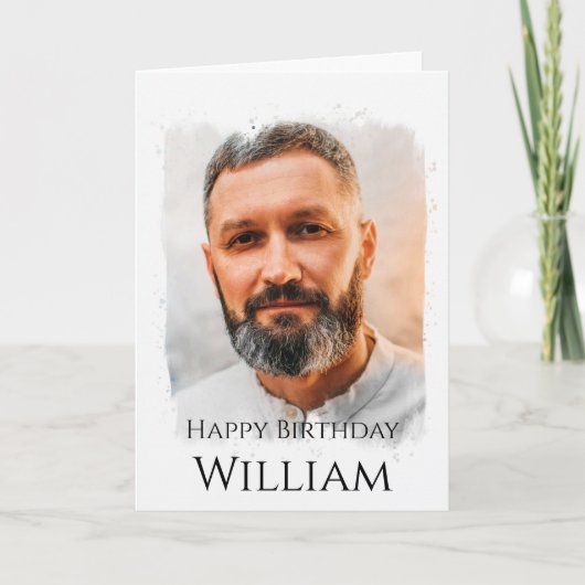 Aangepaste foto, Birthday Kaart (Voorkant)