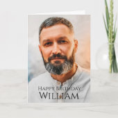 Aangepaste foto, Birthday Kaart (Voorkant)