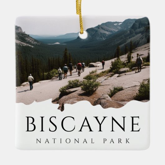 Aangepaste foto Biscayne National Park Souvenir Keramisch Ornament (Voorkant)