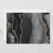 Aangepaste foto Black Agate Gold First Communie Kaart (Achterkant)