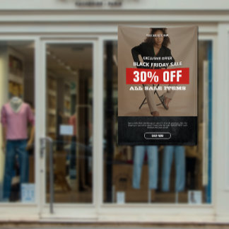 Aangepaste Foto Black Friday Sale Product Promo Spandoek