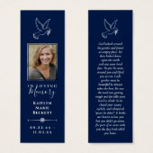 Aangepaste foto bladwijzers voor rouwkaarten mini visitekaartjes (Voorkant /achterkant)