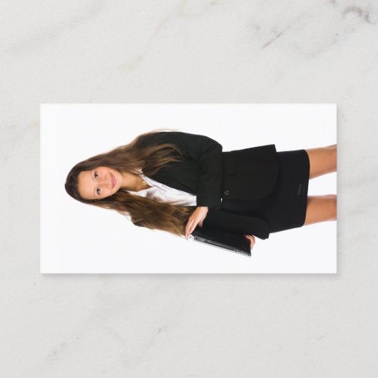 Aangepaste foto Blauw Paars Glitter QR Professiona Visitekaartje (Achterkant)