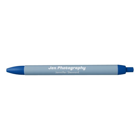 Aangepaste foto blauwe fotograaf blauwe inkt pen (Voorkant)