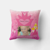 Aangepaste foto Blond Haar Prinses Kussen (Achterkant)