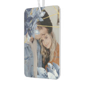 Aangepaste foto Blue Flower Lijst gepersonaliseerd Luchtverfrisser (Links)