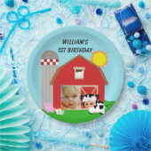 Aangepaste foto Boerderij Happy Birthday Paper Bor Papieren Bordje (Feest)