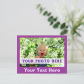 Aangepaste foto-Briefkaarten, Jouw tekst onder Afb Briefkaart (Staand voorkant)