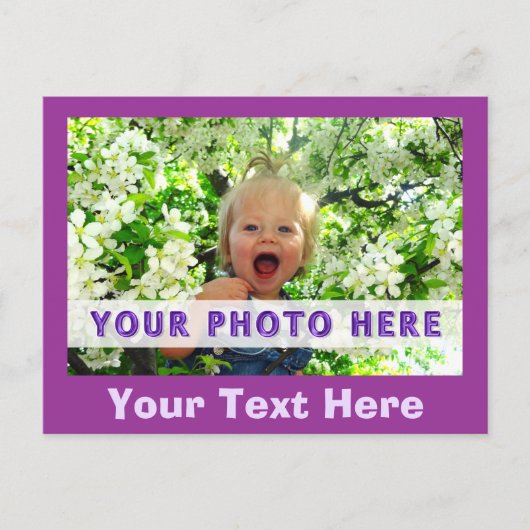 Aangepaste foto-Briefkaarten, Jouw tekst onder Afb Briefkaart (Voorkant)