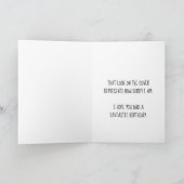 Aangepaste foto brindle-hond verjaardagstemplate kaart (Binnen)