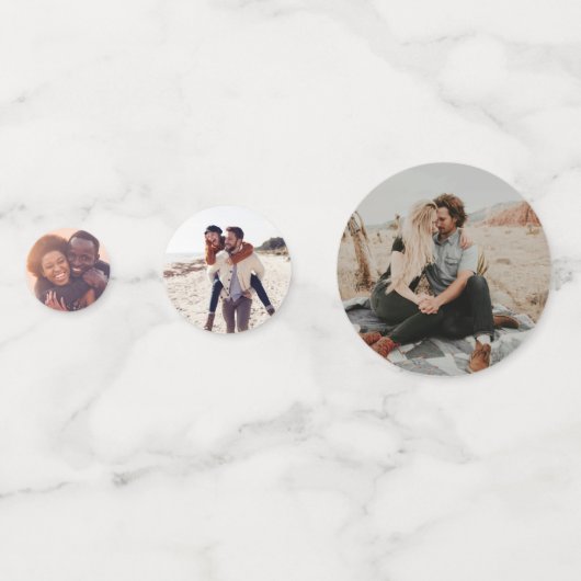 Aangepaste foto bruidsfeest confetti decoratie (Voorkanten)