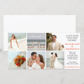 Aangepaste foto bruiloft aankondiging (Voorkant / Achterkant)