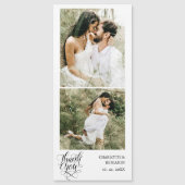 Aangepaste foto-bruiloft Bedankt Magnetische kaart (Voorkant)