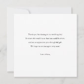 Aangepaste foto bruiloft Bedankt Sjabloon creditca (Achterkant)