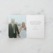 Aangepaste foto bruiloft Bedankt Sjabloon creditca (Binnen)