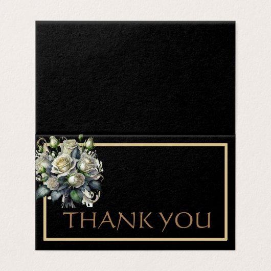 AANGEPASTE FOTO BRUILOFT DANK U KAART (Buitenkant ongevouwen)