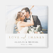 Aangepaste foto bruiloft Hartelijk dank Magneet (Voorkant)