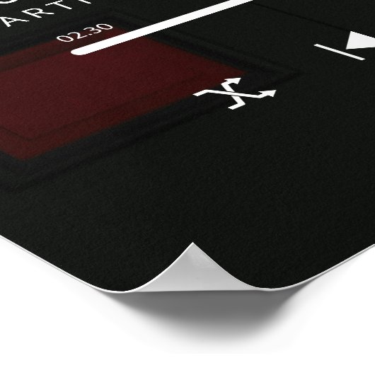 Aangepaste foto bruiloft lied poster (Hoek)