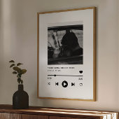 Aangepaste foto bruiloft lied poster