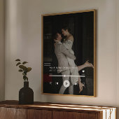 Aangepaste foto bruiloft lied poster