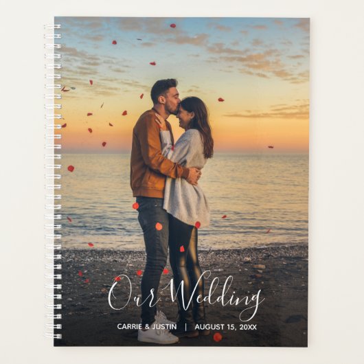 Aangepaste foto-bruiloft planner (Voorkant)