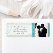 Aangepaste foto bruiloft retour adres labels (Insitu)