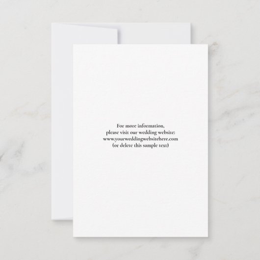 Aangepaste foto-bruiloft Save the Date Invitation (Achterkant)