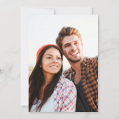 Aangepaste foto-bruiloft Save the Date Rustic Wood (Achterkant)