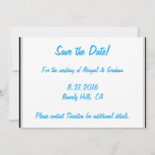 Aangepaste foto bruiloft uitnodigen save the date (Achterkant)