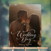 Aangepaste foto bruiloft welkom acryl bord (Neutraal)