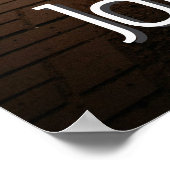 Aangepaste foto bruiloft welkom Poster (Hoek)