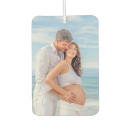 Aangepaste foto Bump aan boord blauw hout Luchtverfrisser