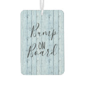 Aangepaste foto Bump aan boord blauw hout Luchtverfrisser (Achterkant)